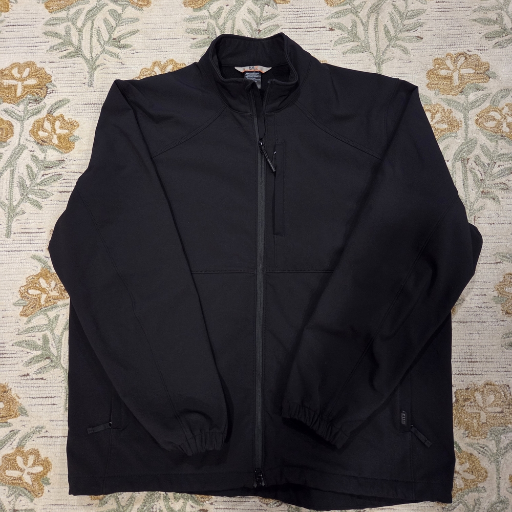 5.11 Tactical Black Full-Zip Windbreaker Jacket